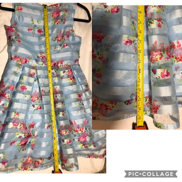 Knitworks girls 14 Easter spring floral dress - Picture 8 of 9